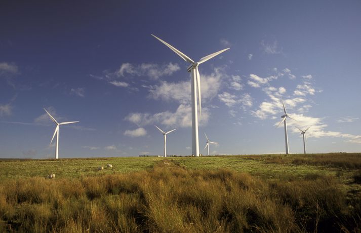Wind farm, Dun Law, Scottish borders. Wind farm, Dun Law, Scottish borders. (Photo by Universal Images Group via Getty Images)