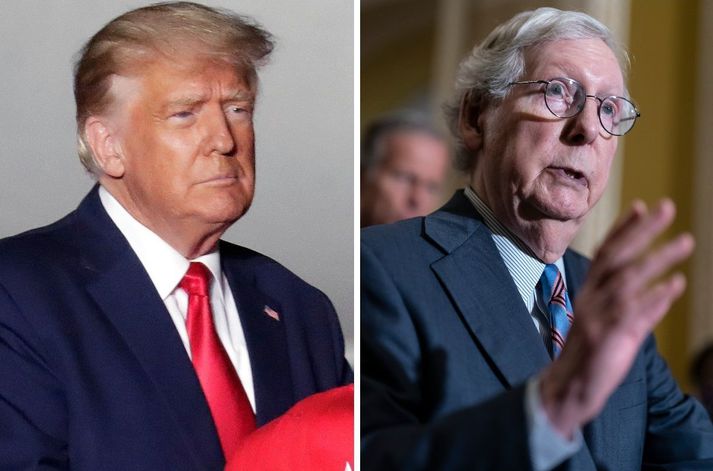 Donald Trump og Mitch McConnell.