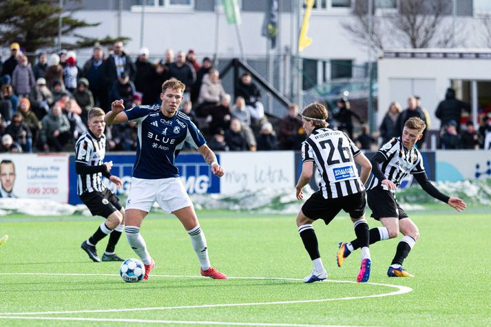 Stefan Alexander Ljubicic skoraði tvívegis á Meistaravöllum í gær. Það dugði þó skammt.