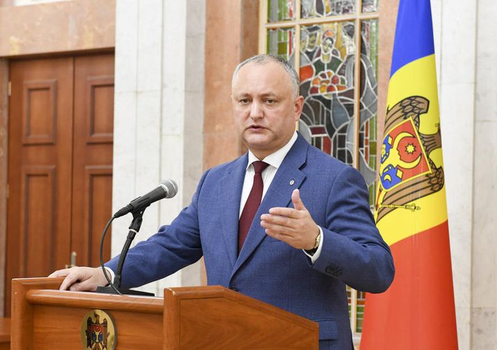 Igor Dodon er forseti Moldóvu.