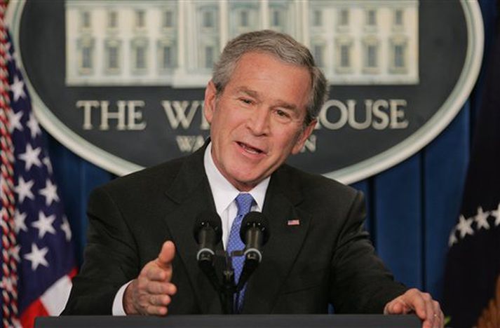 George Bush, Bandaríkjaforseti.