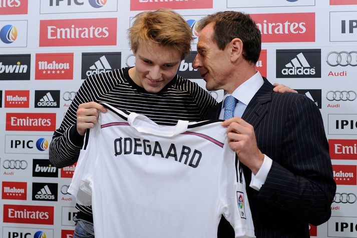 Martin Odegaard og Emilio Butragueno.