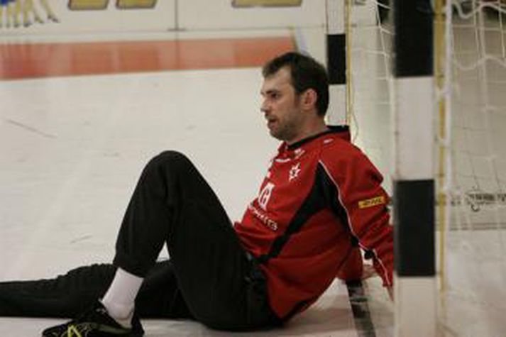 Roland Valur Eradze átti stórleik í dag og varði 30 bolta.