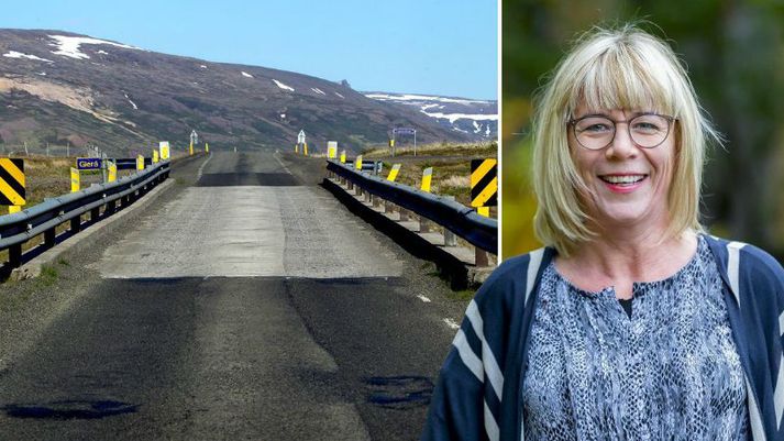 Vigdís Hauksdóttir spurði innanríkisráðherra út í einbreiðar brýr á þjóðvegi 1.