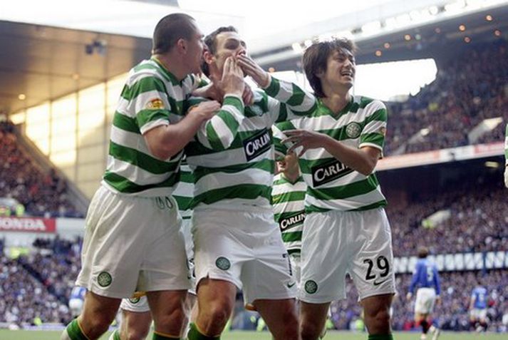 Scott McDonald tryggði Celtic sigurinn í gær.