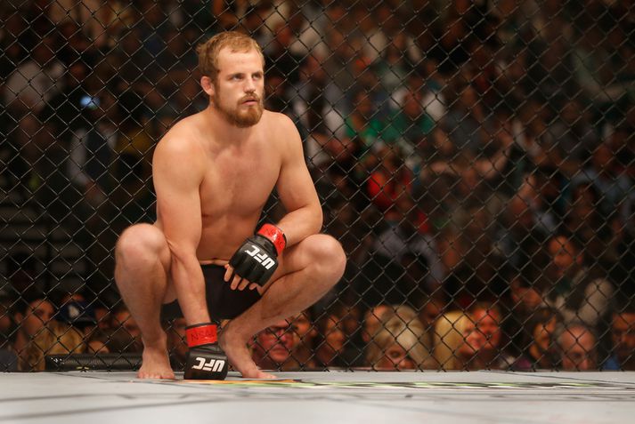 Gunnar Nelson fyrir bardagann síðastliðinn laugardag.