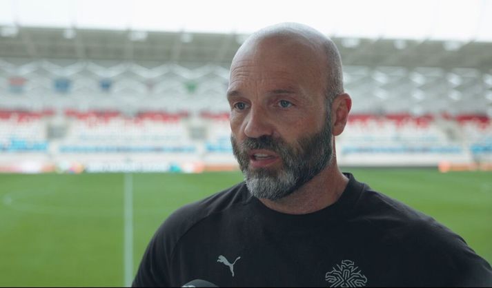 Arnar Gunnlaugsson ætlar sér að vinna leikinn í kvöld. 