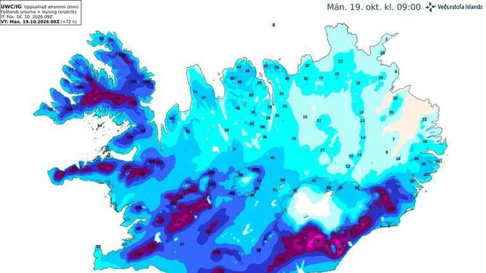 Gul skriðuviðvörun á Ströndum og Vest­fjörðum