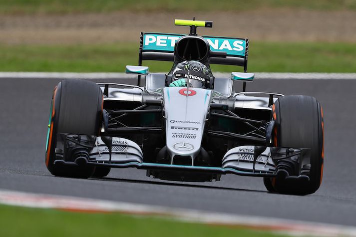 Nico Rosberg sigldi lygnan sjó í keppni dagsins.