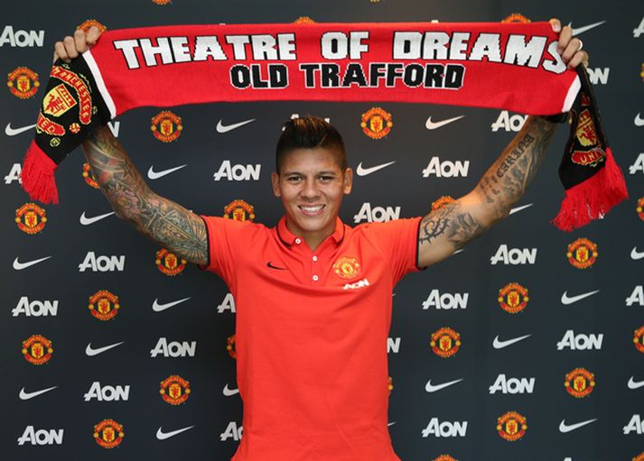 Marcos Rojo hefur ekki enn leikið fyrir Manchester United.