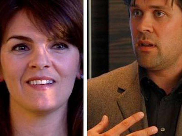 Þóra Margrét Baldvinsdóttir og Bjarni Benediktsson.