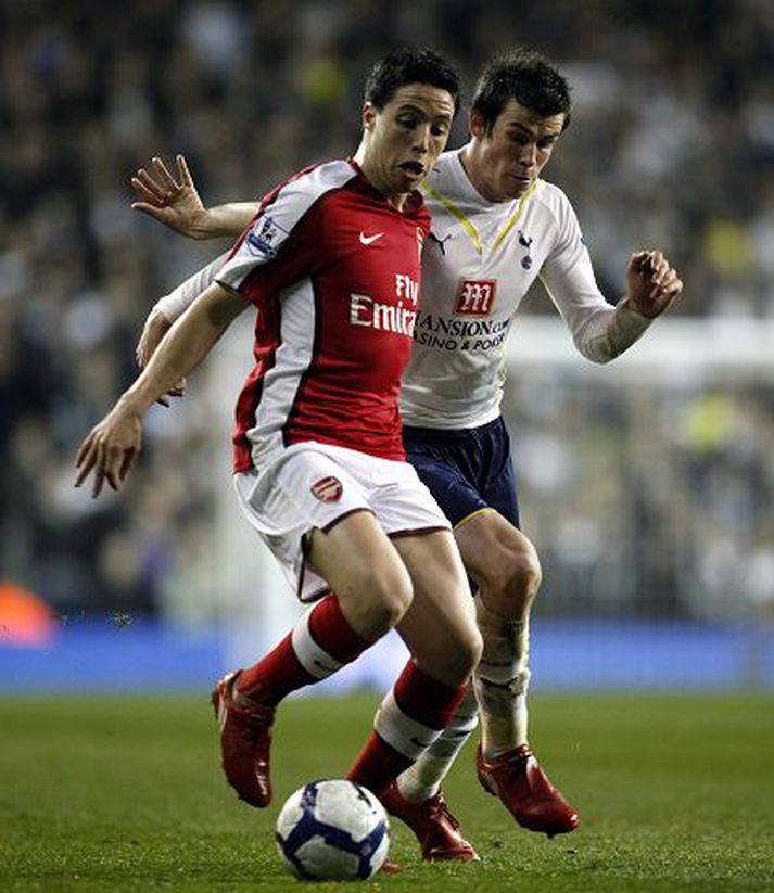 Samir Nasri hjá Arsenal og Gareth Bale hjá Tottenham.
