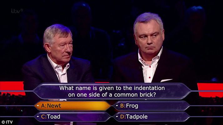 Spurningin sem felldi Ferguson og Holmes.