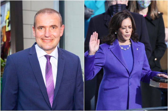 Í sögulegu samhengi eru stærstu tíðindin, að mati Guðna Th. Jóhannessonar forseta Íslands, þau að nú er Kamala Harris fyrsta konan til að gegna embætti varaforseta Bandaríkjanna.