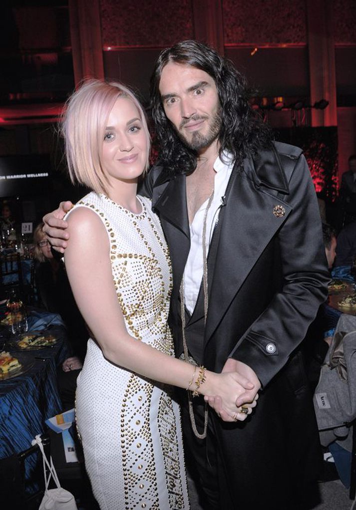 Katy Perry og Russell Brand á góðri stundu.