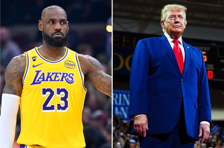 Donal Trump þykir Michael Jordan vera betri leikmaður í körfubolta heldur en LeBron James