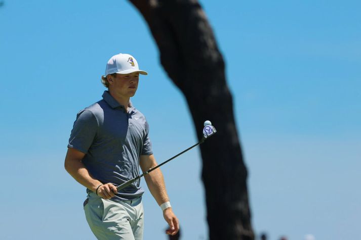 Gunnlaugur Árni hefur átt frábæran undirbúning U.S. Open nú er stóra stundin framundan seinna í dag.