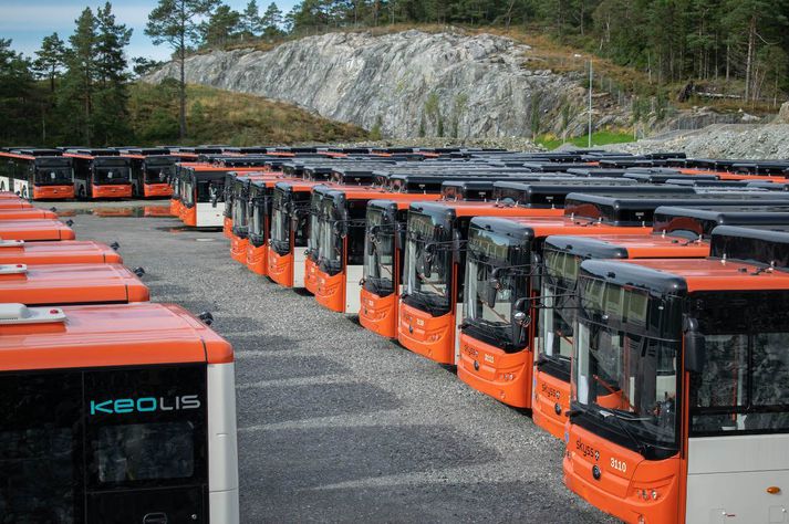 Yutong Eurobus strætisvagnar, reiðubúnir til afhendingar.