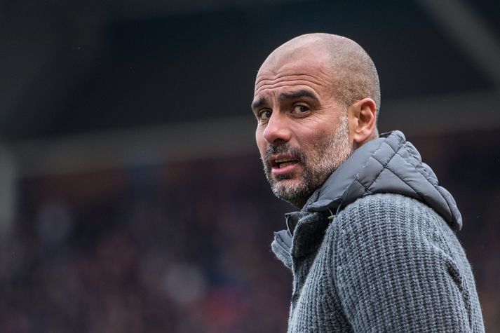 Guardiola í leik City um síðustu helgi.