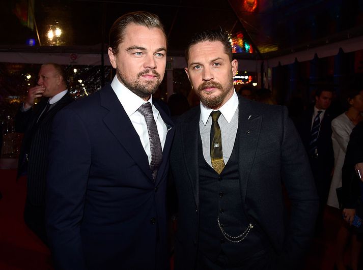 DiCaprio og Hardy léku saman í kvikmyndinni The Revenant.
