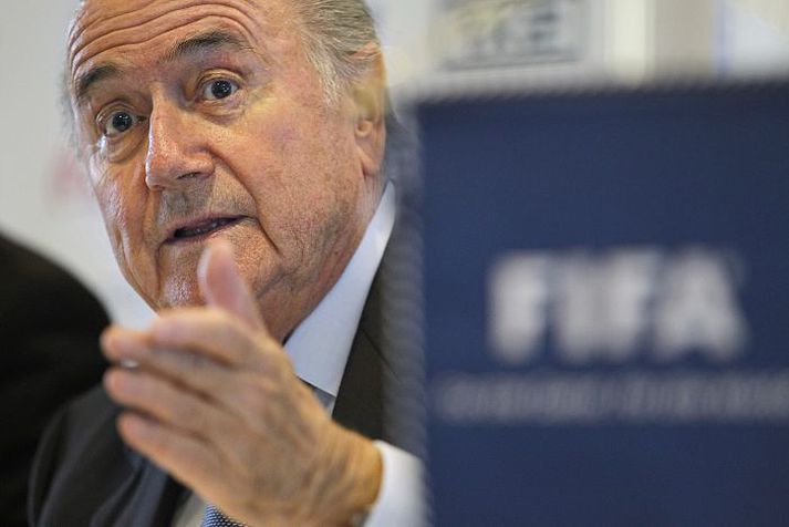 Joseph Blatter hefur verið umdeildur í sinni forsetatíð hjá FIFA en hann lofaði mjög starf KSÍ í gær.