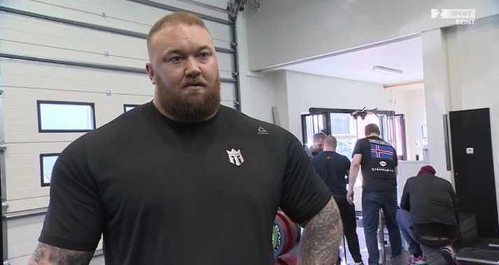 Hafþórs Júlíus Björnsson er bjartsýnn á að ná heimsmetinu á laugardaginn.