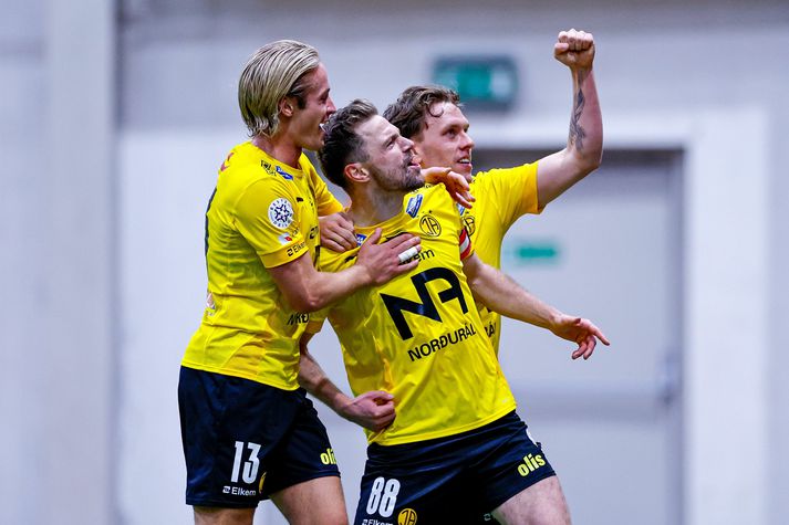 Skagamenn skora mörkin því þeir eru þegar komin með átján mörk í Bestu deildinni i sumar eða tvö mörk að meðaltali í leik.