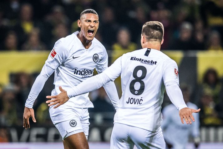 Sebastian Haller og Luka Jovic. Rándýrt framherjapar.