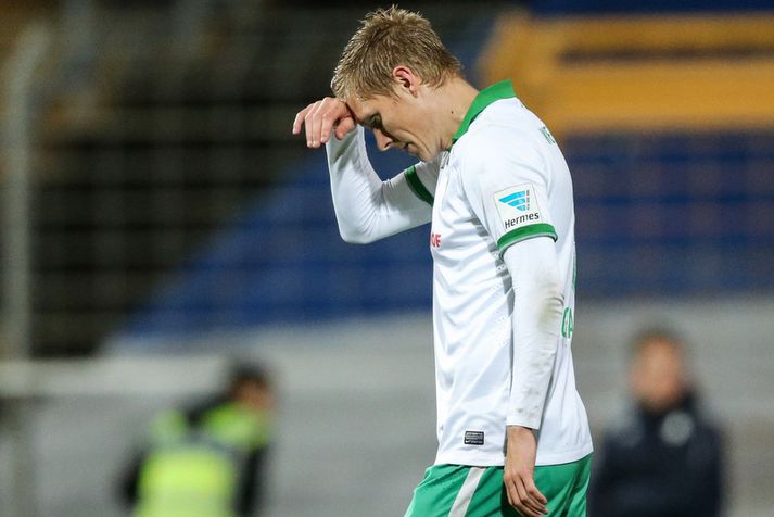 Aron Jóhannsson spilar vonandi næsta leik með Werder Bremen.