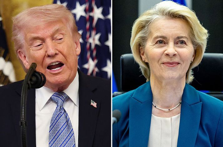 Von der Leyen virðist bjarsýna á að málið klárist í tíma.