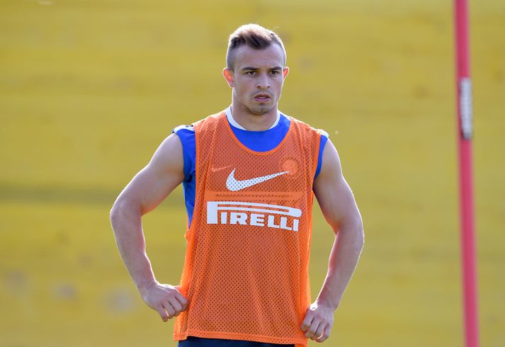 Xherdan Shaqiri á æfingu með Inter.