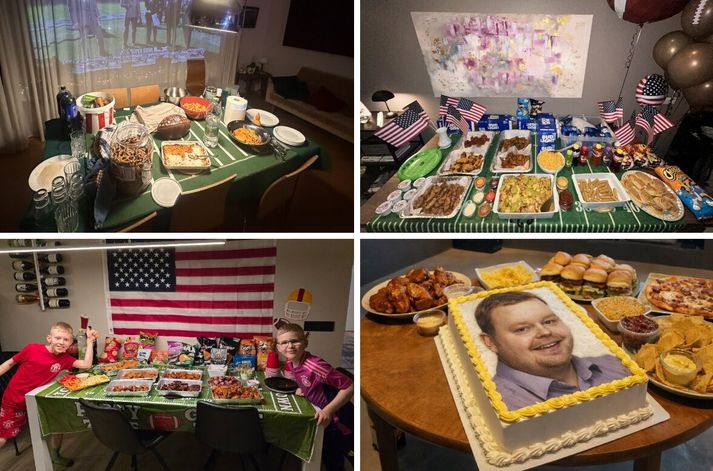 Nokkrar myndir af góðmetinu sem var á borðum landans í gærkvöldi og í nótt.