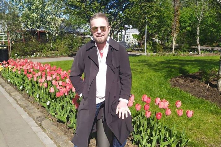 Magnús á sólríkum sumardegi árið 2020. 