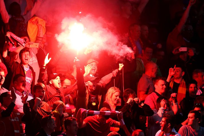 Það voru læti í Basel á miðvikudag.