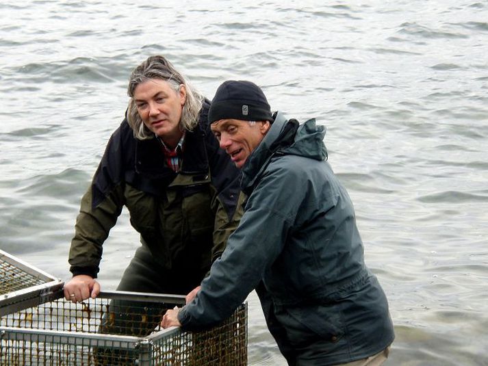 Urriðinn í Þingvallavatni leitar í djúpið í lok júlí og var ekki til viðtals um stangveiði. River Monster-gengið skoðaði í staðinn þessa tignarlegu fiska með aðstoð Jóhannesar Sturlaugssonar fiskifræðings.