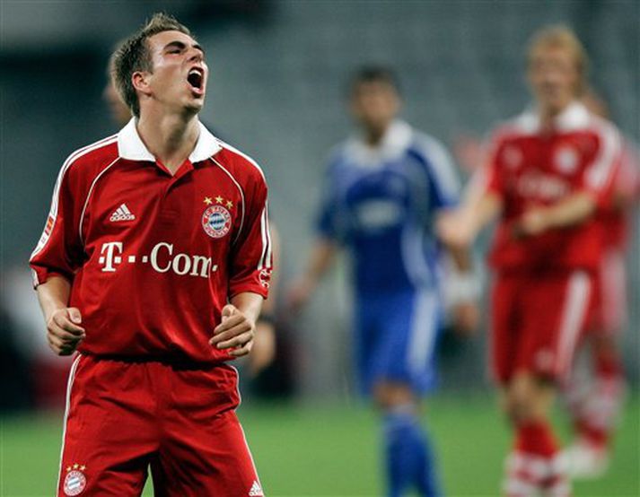 Philip Lahm í leiknum í kvöld