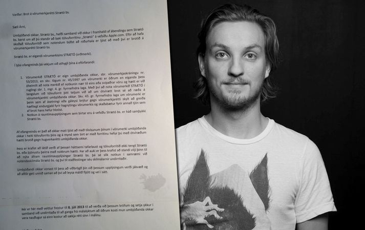 Árna barst bréf frá lögfræðingum Strætó bs. í gær.