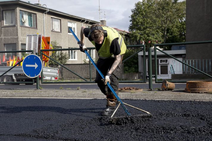 Það þarf að huga að mörgu við útlagningu malbiks.