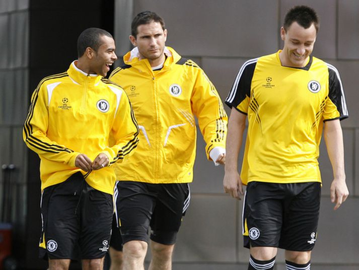 Frank Lampard, John Terry og Ashley Cole.