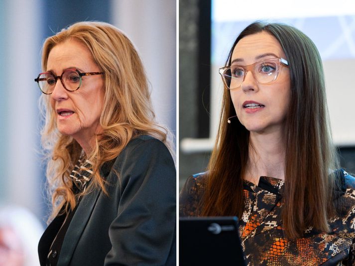 Kolbrún Áslaugar Baldursdóttir er framsögumaður velferðarnefndar um leigubremsuna. Dóttir hennar, Karen Áslaug Vignisdóttir, undirritar umsögn Seðlabankans þar sem varað er við að breytingarnar geti unnið gegn markmiðum sínum.