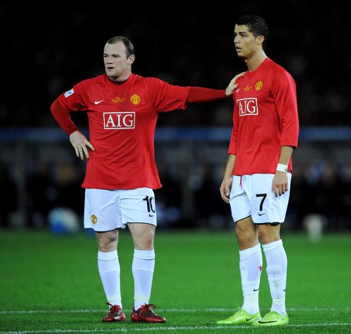 Rooney og Ronaldo.