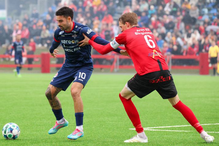 Diego Montiel og félagar í Vestra urðu bikarmeistarar á síðasta tímabili en féllu úr Bestu deildinni.