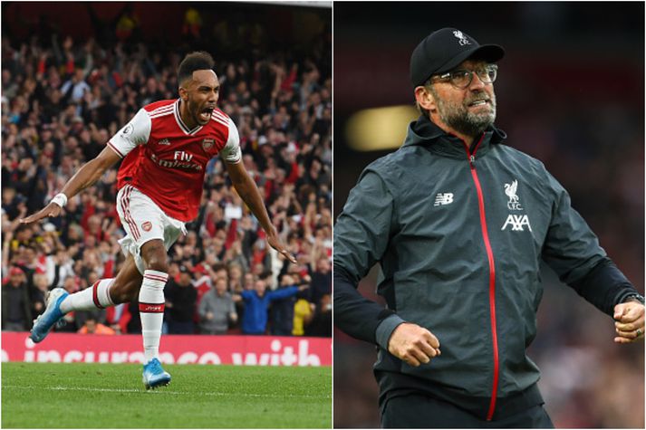 Aubameyang og Klopp.