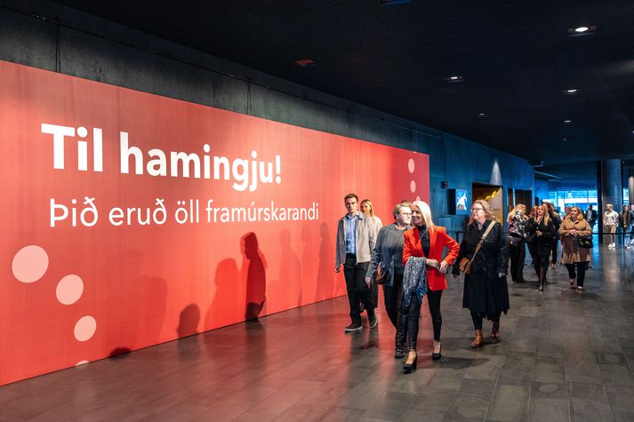 Verðlaunin verða afhent í Laugardalshöll í dag. 