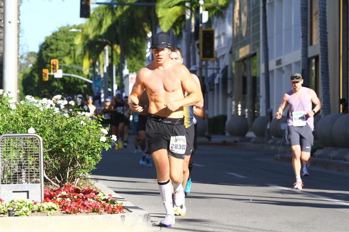 Ríkarður Eyberg Árnason er mikill hlaupari og býr í Los Angeles. 