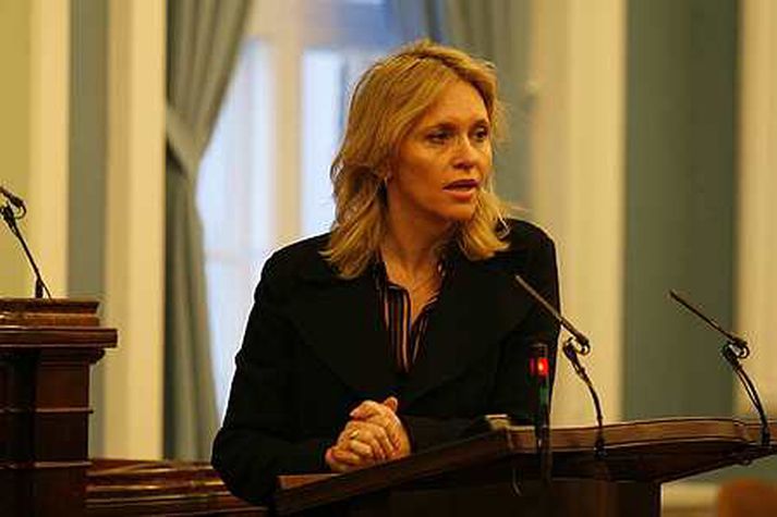 Þorgerður Katrín Gunnarsdóttir menntamálaráðherra.