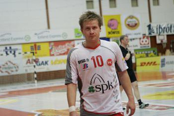 Ragnar Hjaltested skoraði níu mörk fyrir HK í dag.