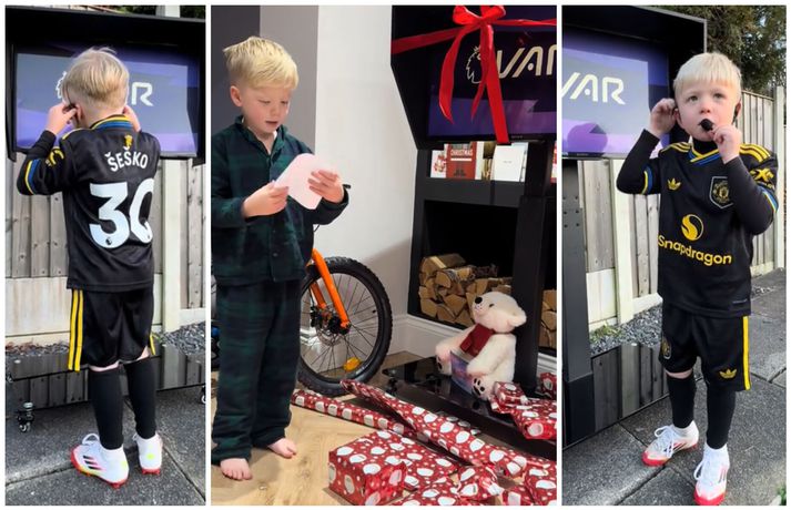 Ralph Rushie var mjög sáttur með jólagjöfina og alveg með allt á hreinu þegar kom að því að nota VAR.