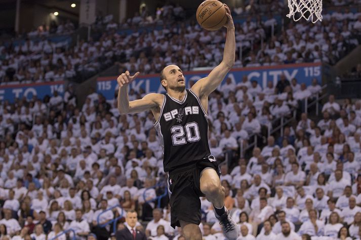 Ginobili verður áfram hjá San Antonio.