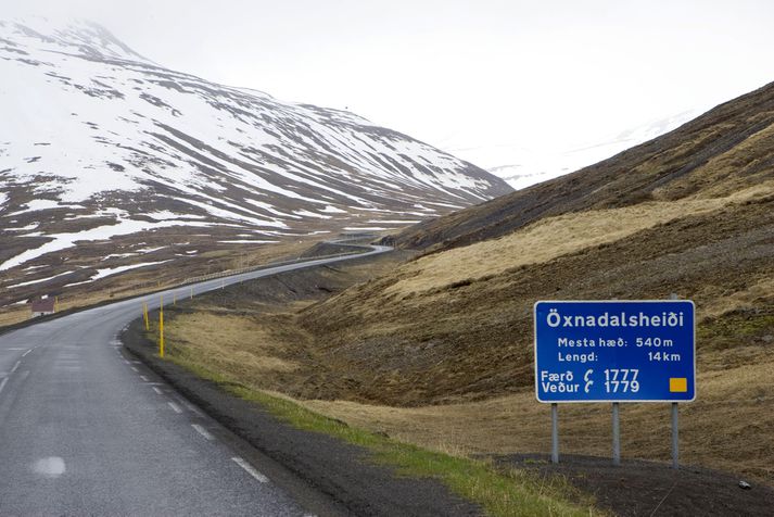 Slysið varð á Öxnadalsheiði þann 24. júní í fyrra. Myndin er úr Öxnadal en tengist fréttinni að öðru leyti ekki.